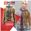 Children's Bear Patched Varsity Jacket logo