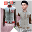 Children's Leather Sleeves and Badge Bomber Jacket logo
