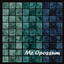 Mr.Opossum ocean blue square wall logo