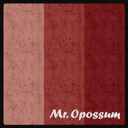 Mr.Opossum pomegranate concrete wall