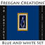 FC-Blue and White- Gold Frame Art logo