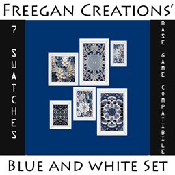 FC-Blue and White-Multiple Paintings