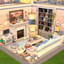 Pink & Blue Living Room