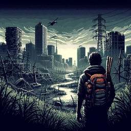 Wasteland survival apocalypse logo