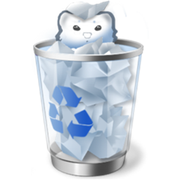 Trash can logo