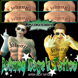 Johnny Cage's Chest Tattoo ☆ logo