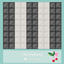 small marble square tiles black and white logo