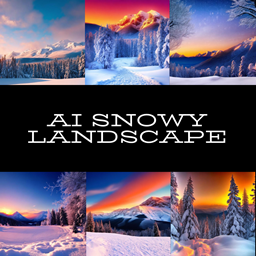 AI Snowy Landscape