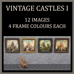 Vintage Castles I - Large Paintings