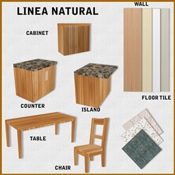 Natural Line wooden kitchen furniture