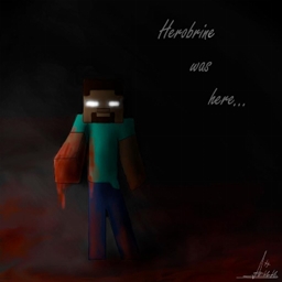 Herobrine Was Here logo