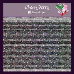 colored river pebbles on the wall