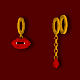 Passionate Lips - Bite Earrings