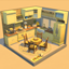 Yellow Kitchen & Dining Room