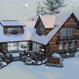Modern Winter Cabin ❄️