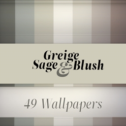 Greige Sage & Blush Tall Torus Wallpaper logo