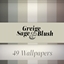 Greige Sage & Blush Tall Torus Wallpaper logo