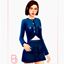 Woman Crop Denim Jacket and Skirt - Gaeul logo