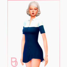 Woman Collared Dress - Liz version 1