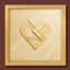 Minimalist Gold Heart Square Painting #1 Sellable Extra C Samtuse963 logo