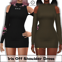 IRIS OFF SHOULDER DRESS