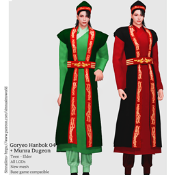 [simna] Goryeo Hanbok 04 + Munrageon (hat)