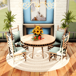Sky Blue Dining Room