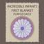 Incredible Infants First Purple Daisy Blanket Override logo
