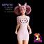 KITSUNE T-SHIRT DRESS logo