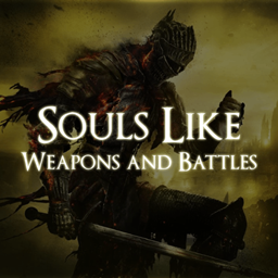 Souls like weapons and battles logo