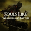 Souls like weapons and battles logo