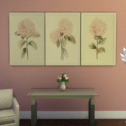 Pink Hydrangea Wall Prints