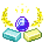 Each biome has its own ore logo
