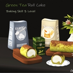 Lemon Pound Cake, Green Tea Roll Cake by ONI Spanish translation
