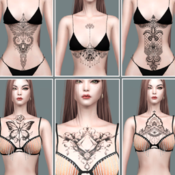 Tattoo Unalome Torso Front Upper logo