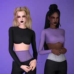 CropTop - Sporty Goth Collection