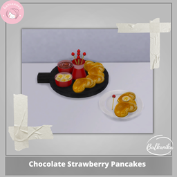 Chocolate Strawberry Pancakes