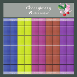 bright colored square tiles