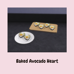 Baked Avocado Heart