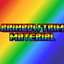 Rainbow trim material logo