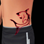 Colourful shark tattoo for male sim