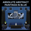 Absolutely Abstract Paintings in Blue