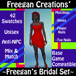 FC-Freegan's Bridal Set-You Gotta Point Dress