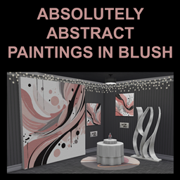 Absolutely Abstract Paintings in Blush