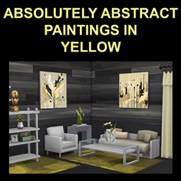 Absolutely Abstract Paintings in Yellow