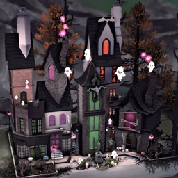 Spooky Halloween Village