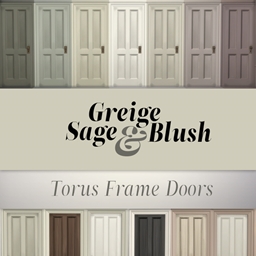 Greige Sage & Blush Torus Painted Doors project image