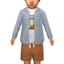 VALENTINO - toddler jacket logo