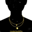 Claire Necklace [Initials A - Z] (Silver&Gold) logo
