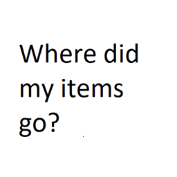 Where did that one item go? project image